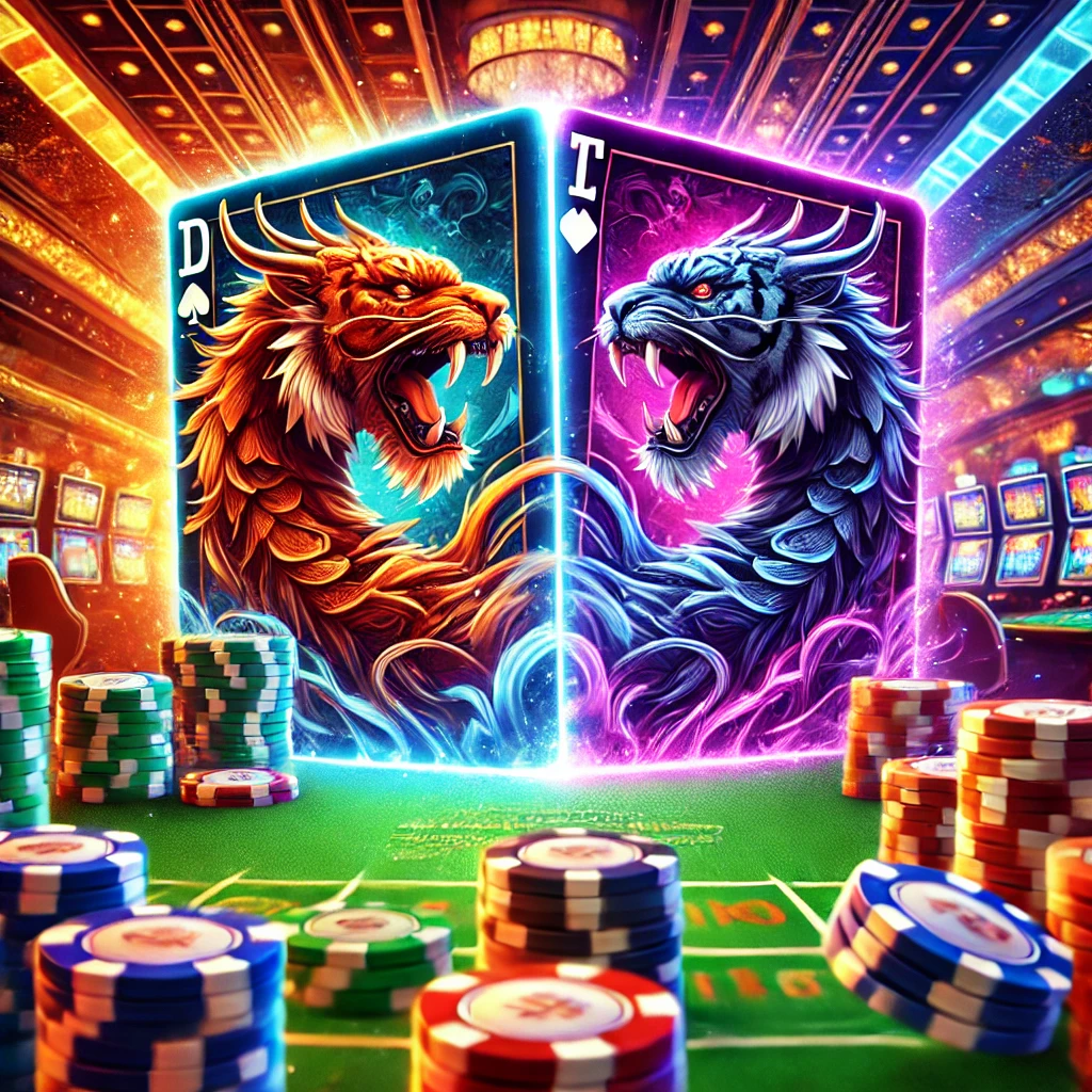 Dragon Tiger game in a casino