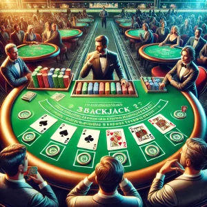 Blackjack table