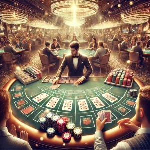 Baccarat table